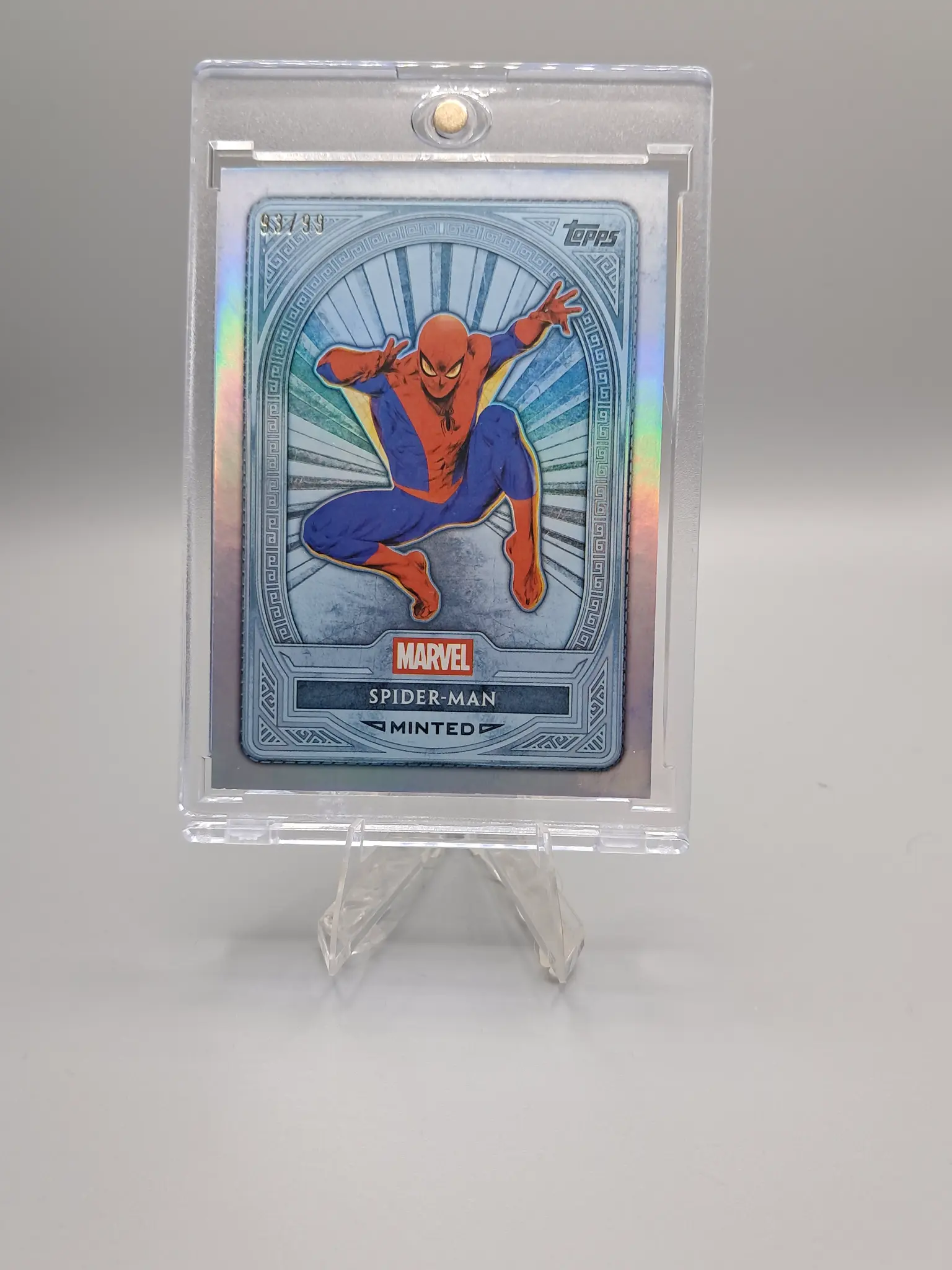 2025 Topps Marvel Mint Spider-Man Platinum Base Card #101 - Peter Parker Tom Holland Web-Slinger