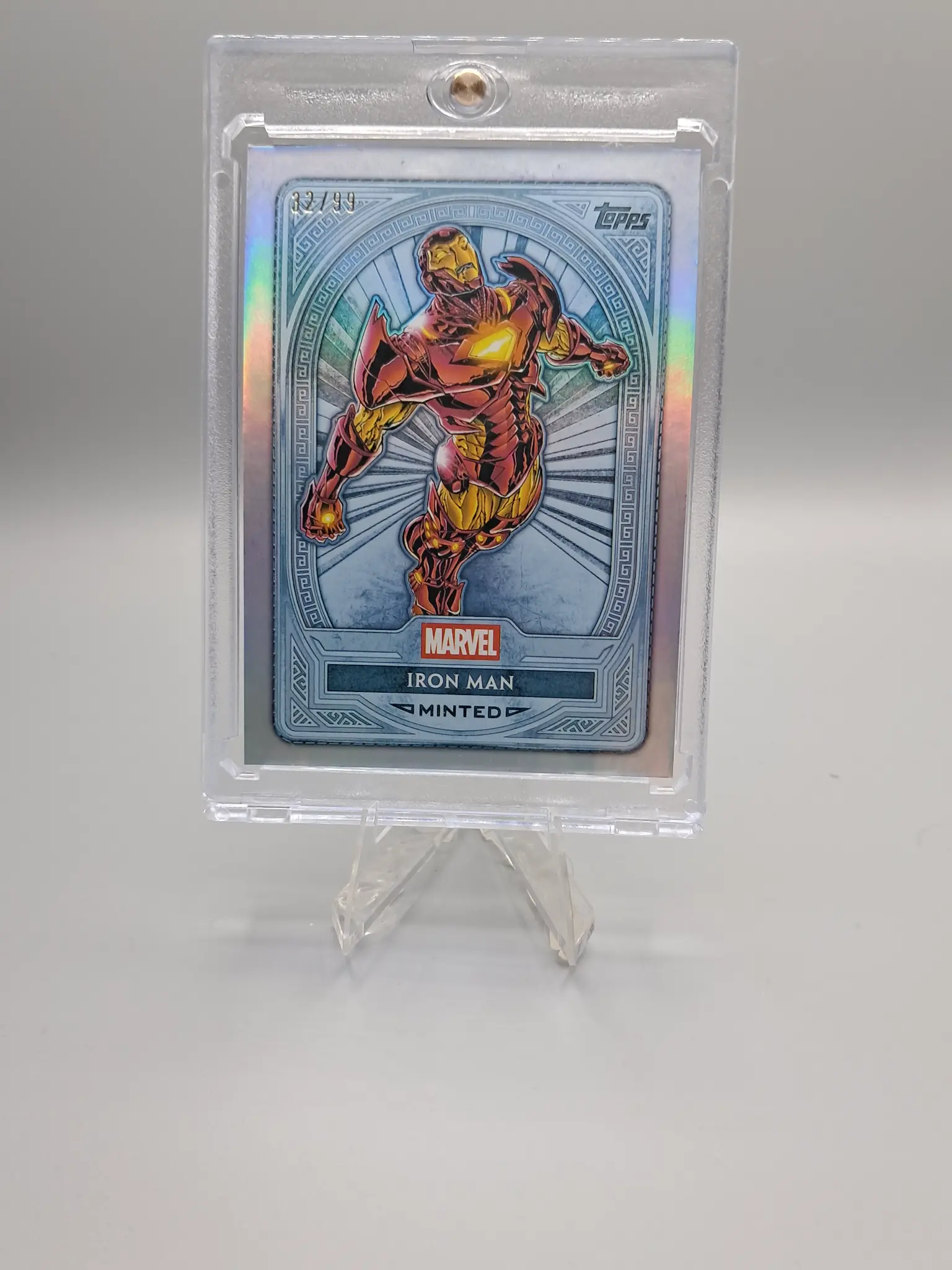 2025 Topps Marvel Mint Iron Man Platinum Base Card #103 - Tony Stark Robert Downey Jr Avengers