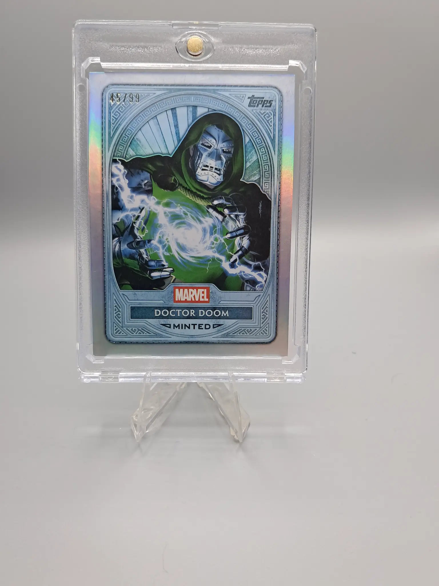 2025 Topps Marvel Mint Doctor Doom Platinum Base Card #107 - Victor Von Doom Robert Downey Jr Avengers Doomsday