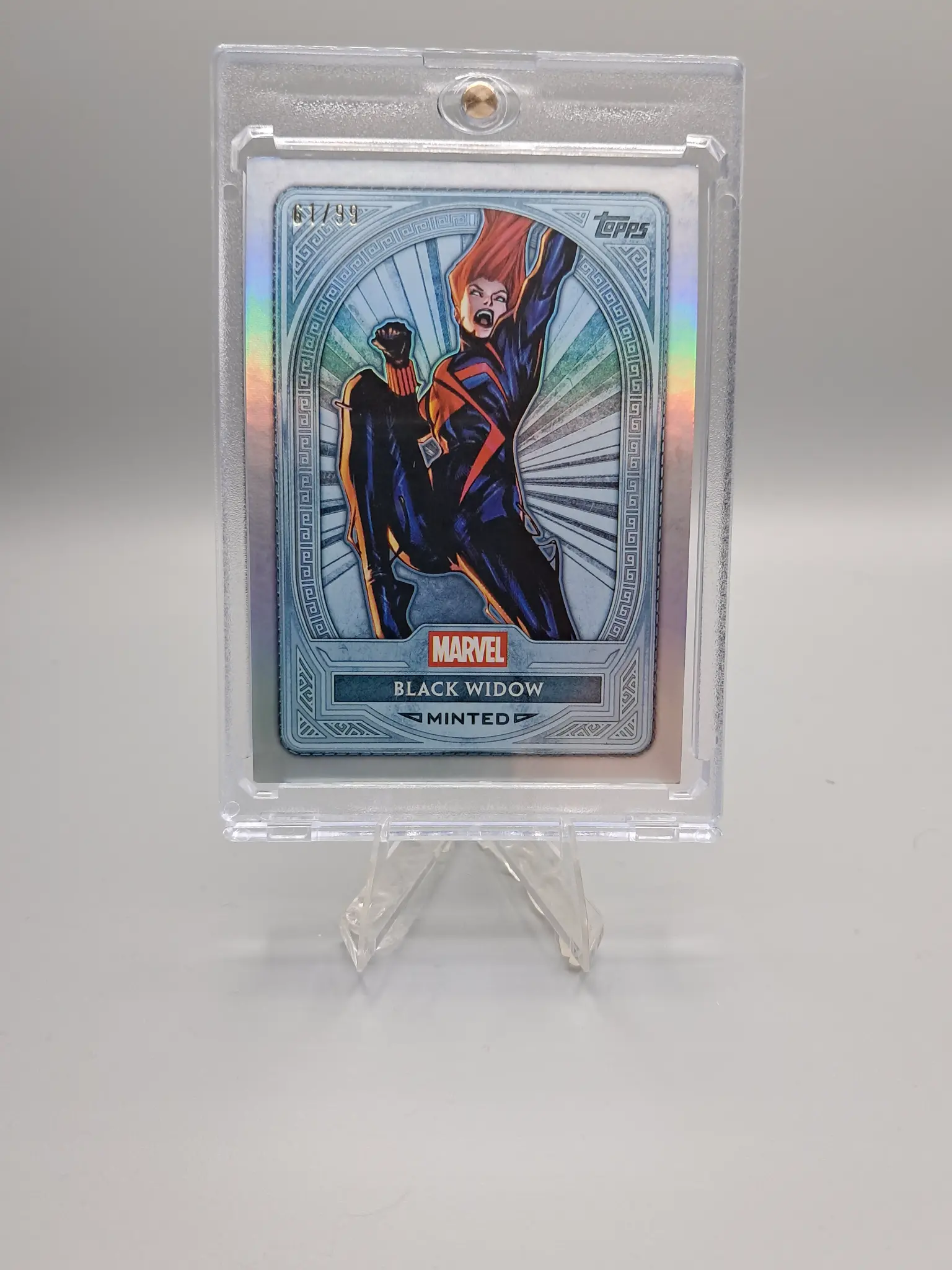 2025 Topps Marvel Mint Black Widow Platinum Base Card #113 - Natasha Romanoff Scarlett Johansson Avenger