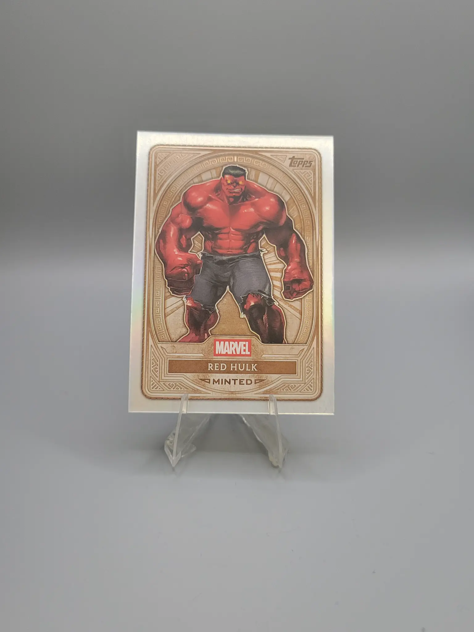 2025 Topps Marvel Mint Red Hulk Base Card #006 - Thunderbolt Ross
