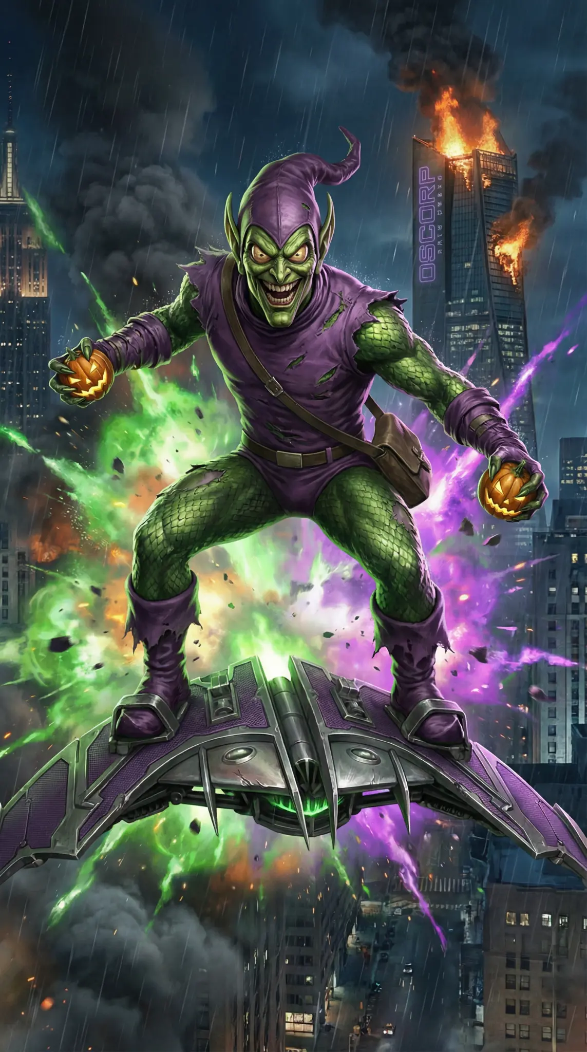 2025 Topps Marvel Mint Green Goblin Base Card #69