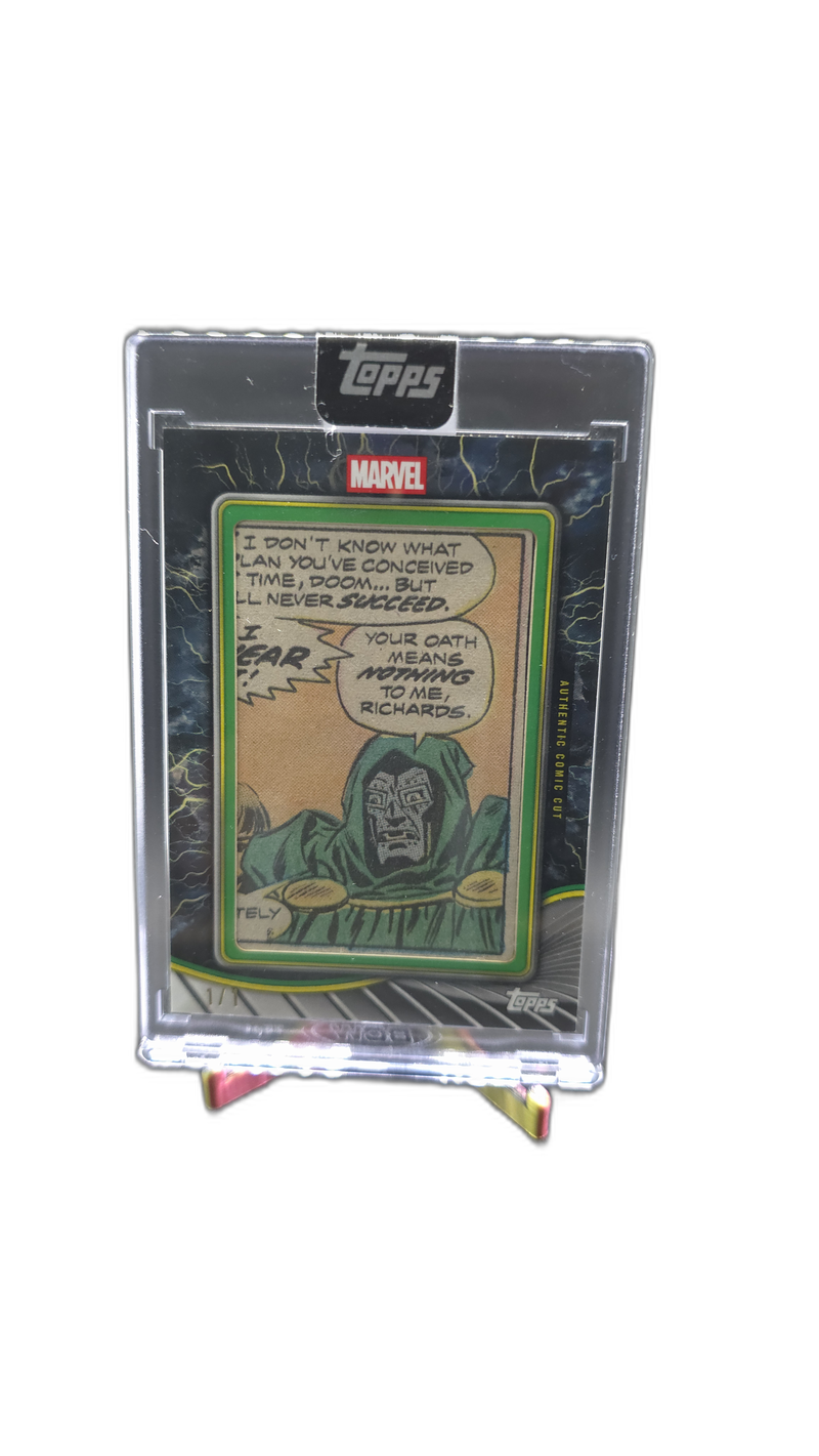 Doctor Doom Comic Cut #07 - The Iron Mask Close-Up from Fantastic Four