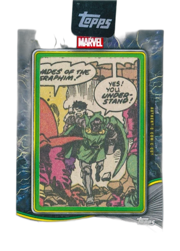 Doctor Doom Comic Cut #49 - Doom Deflects the Blue Blast from Fantastic Four
