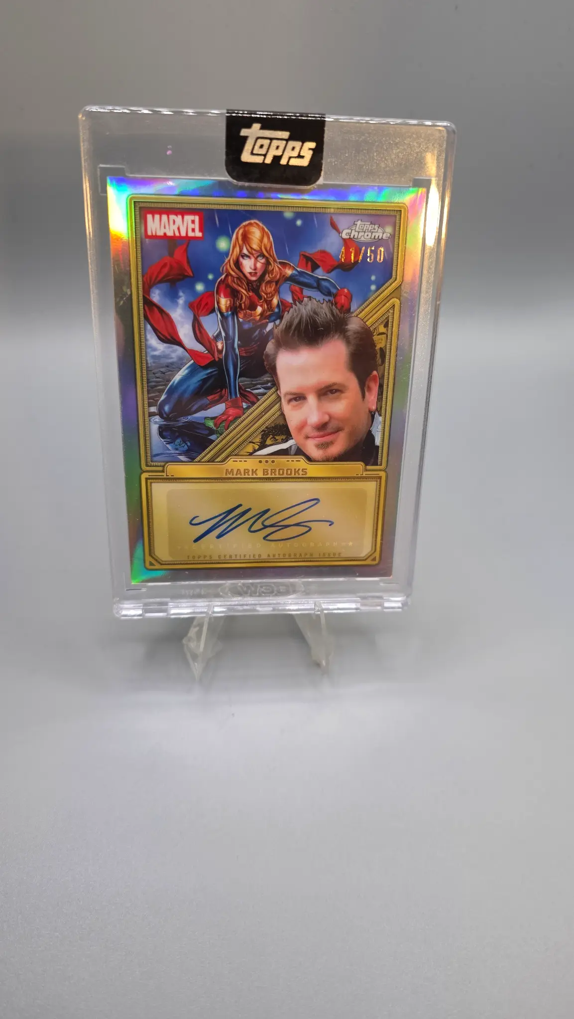 Mark Brooks Autograph Card